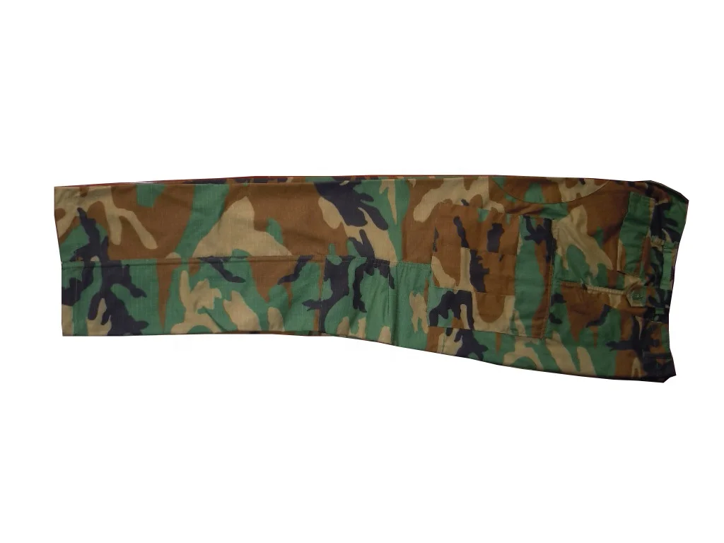 
vietnam style BDU military uniform set woodland 