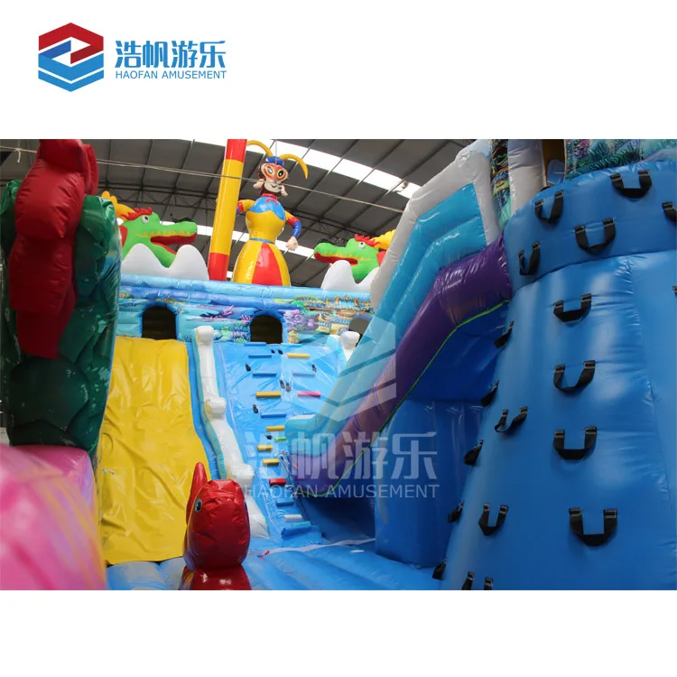 Amusement Monkey King Chameleon Themed Park Bounce House Inflatable Bouncy Castle Slides Trampoline For Children And Adults