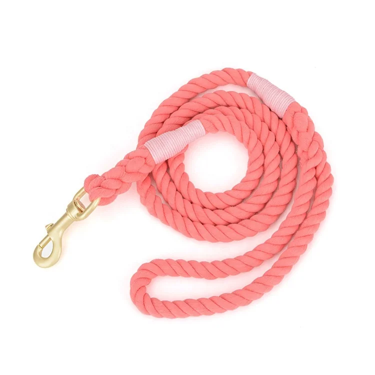 Factory Deliver Low Price Fashion Attractive Design Handmade Hot Sale Cotton Robe Leash Pet Leash