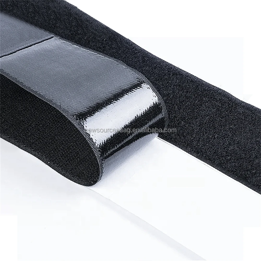 Wholesale Black White Self-Adhesive Fastener Tape Velcroes Hook and Loop Tape Cable Ties