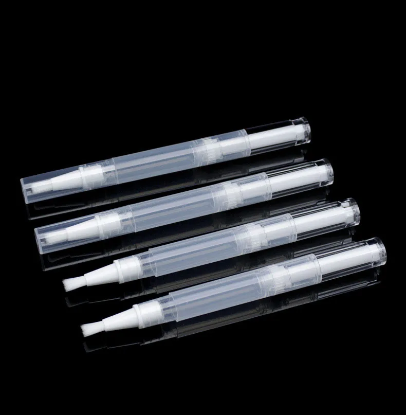LZ Pack Factory Price Transparent 3ml Nail Gel Cuticle Oil Twist Pen Custom Logo Lip Gloss Teeth Whitening Pen Container