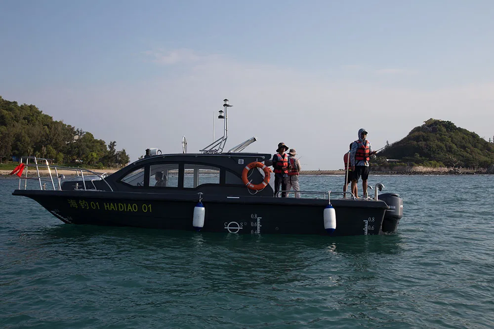 33ft  black/white fiberglass boat    fishing boat made in China boat