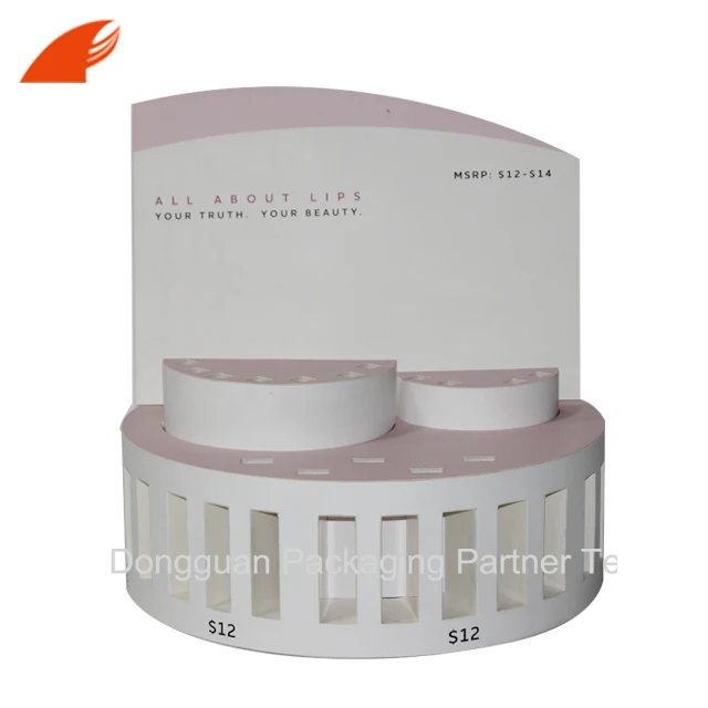 Exquisite Cosmetic paper cardboard assembled   Display Cabinet/Walmart PDQ Display For Kids Lipstick