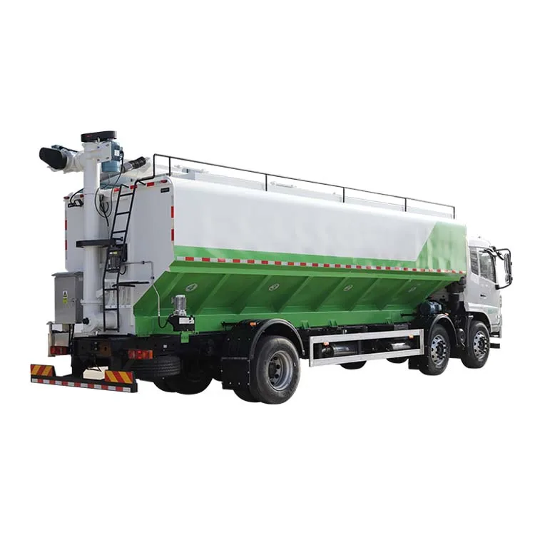 dongfeng 245 horsepower carbon steel  8.1m 6x2 animal bulk feed delivery tank transport truck