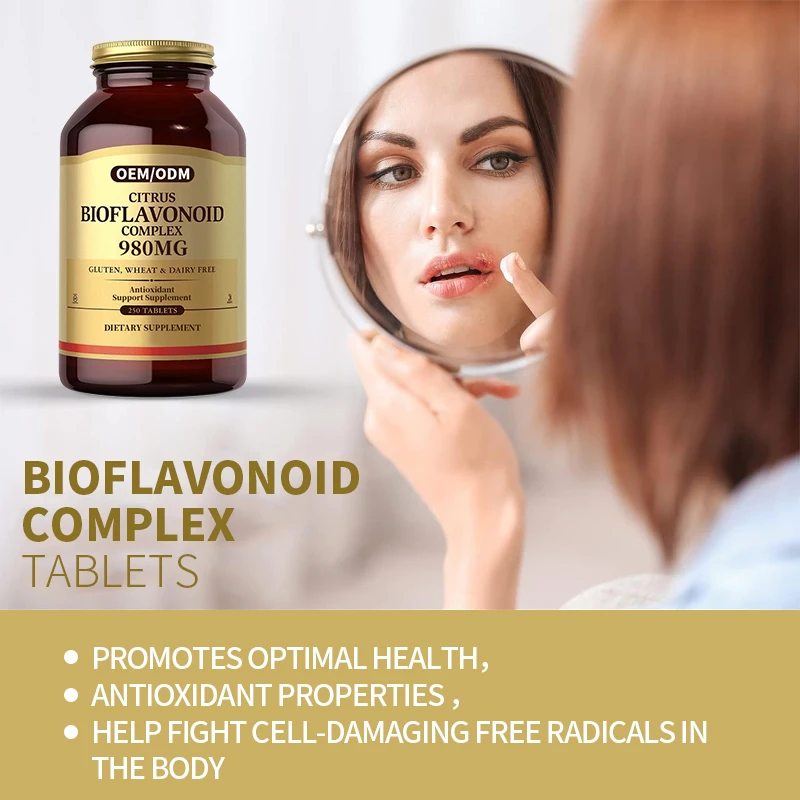 Best Selling Products OEM Private Label  Help Fight Cell Damaging Free Radicals In The Body Bioflavonoid Complex Tablets