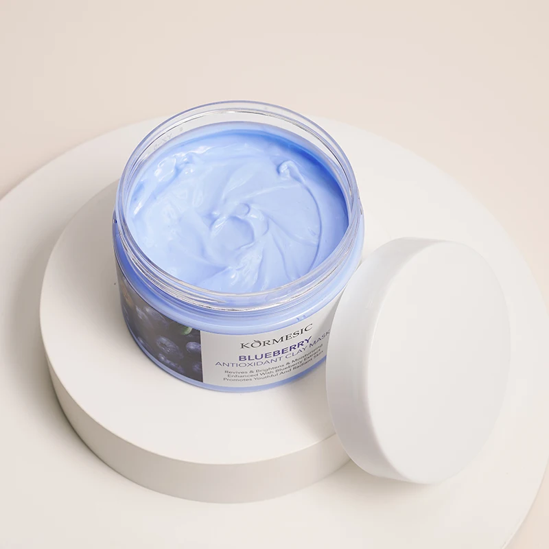 KORMESIC OEM ODM Face Clay Mask Nourishing Papaya red pomegranate blueberry Bamboo Charcoal Mud moisturizing clean Mask