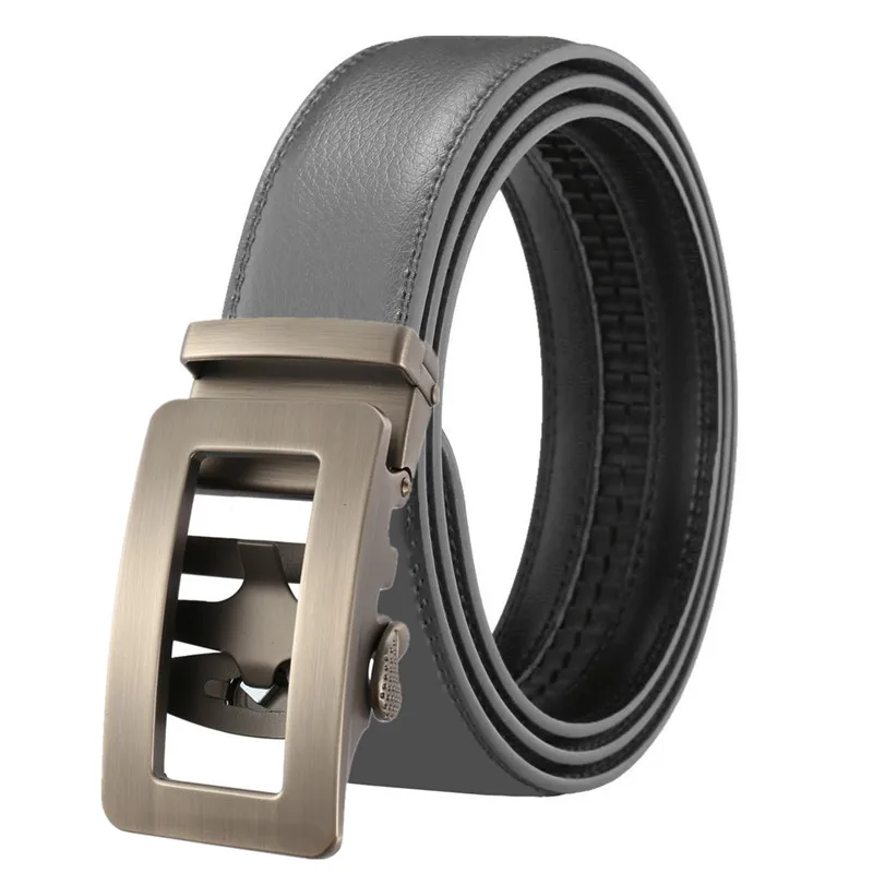 Ремень мужской из воловьей кожи с автоматической пряжкой, Модный деловой, для отдыха, Прямая продажа с завода