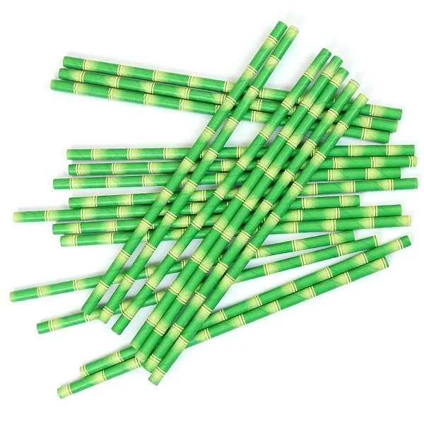 Decorative Topper Wedding Party Disposable Striped Paper Straws Straw Creative Birthday