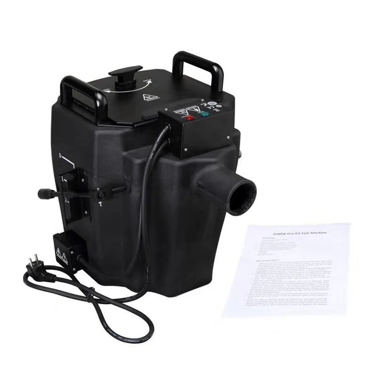 3500W low ground fog smoke dry ice Maker Machine Manual Control Ice Dry Fog Machine For Wedding Event