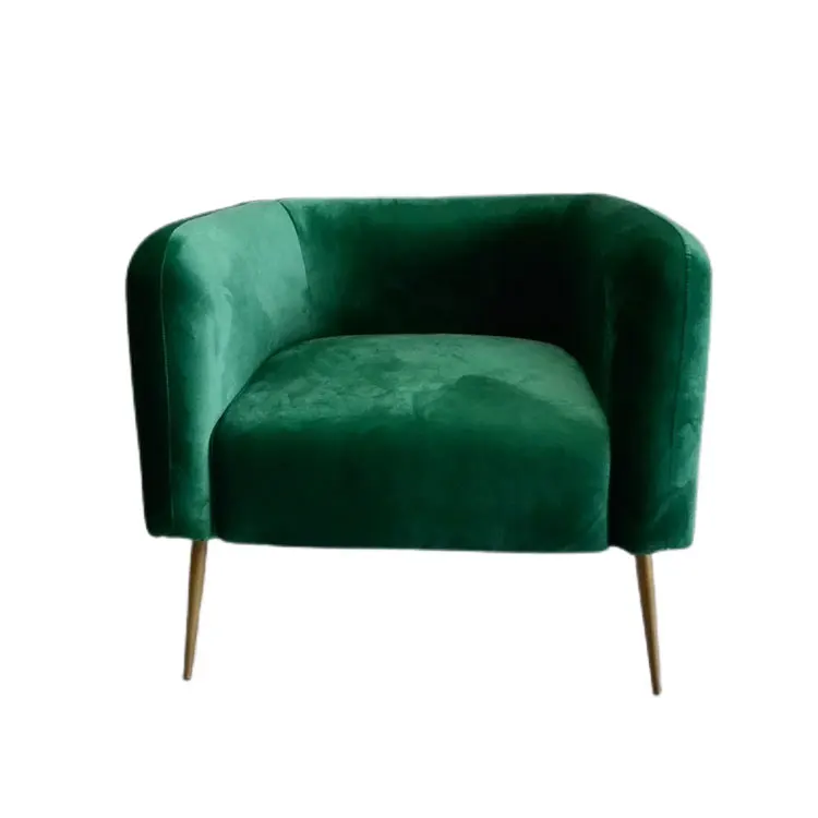 High quality modern sofas velvet armchair design lounge chair living room luxury accent chair