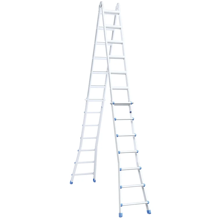 High quality 3-7 steps aluminium folding stairs durable multi-functional telescopic ladder