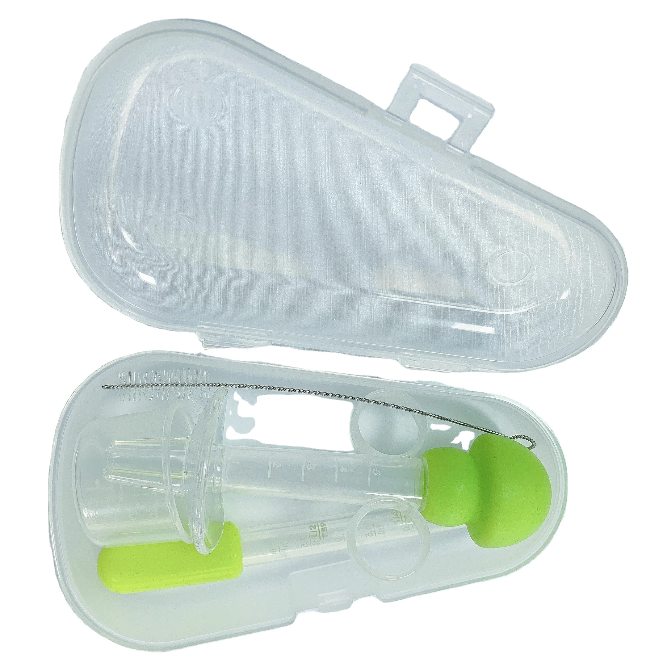 Factory Supply Baby Products Double Hole Syringe Baby Feeder Anti leak And Anti choke Silicone Drip Feeder Set