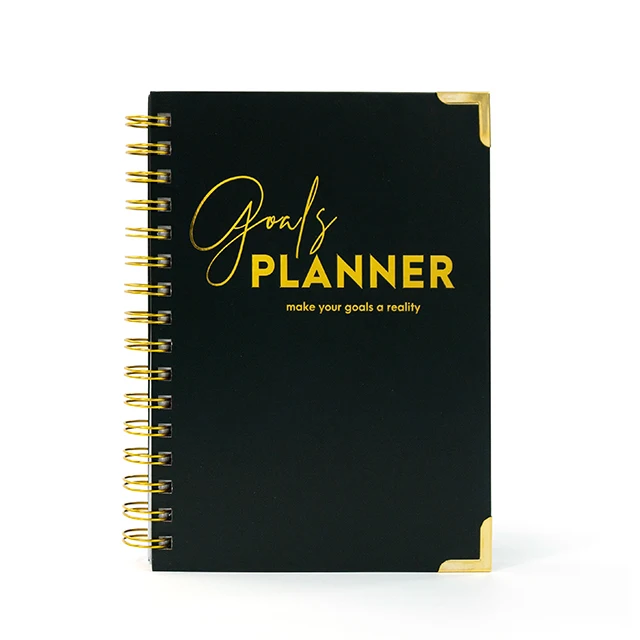 Wholesale Goals Planner Wellness Journal Spiral Gratitude Monthly Weekly Daily Affirmation Self Love Diary Notebook