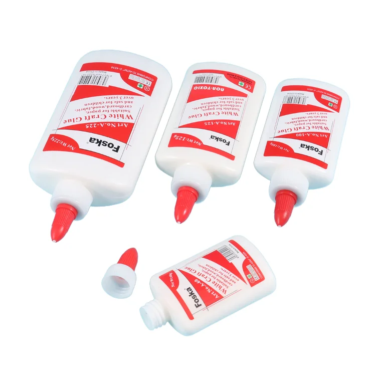 Foska нетоксичный 40 г 60 100 125 225 500 школьный белый жидкий клей канцелярский для дерева