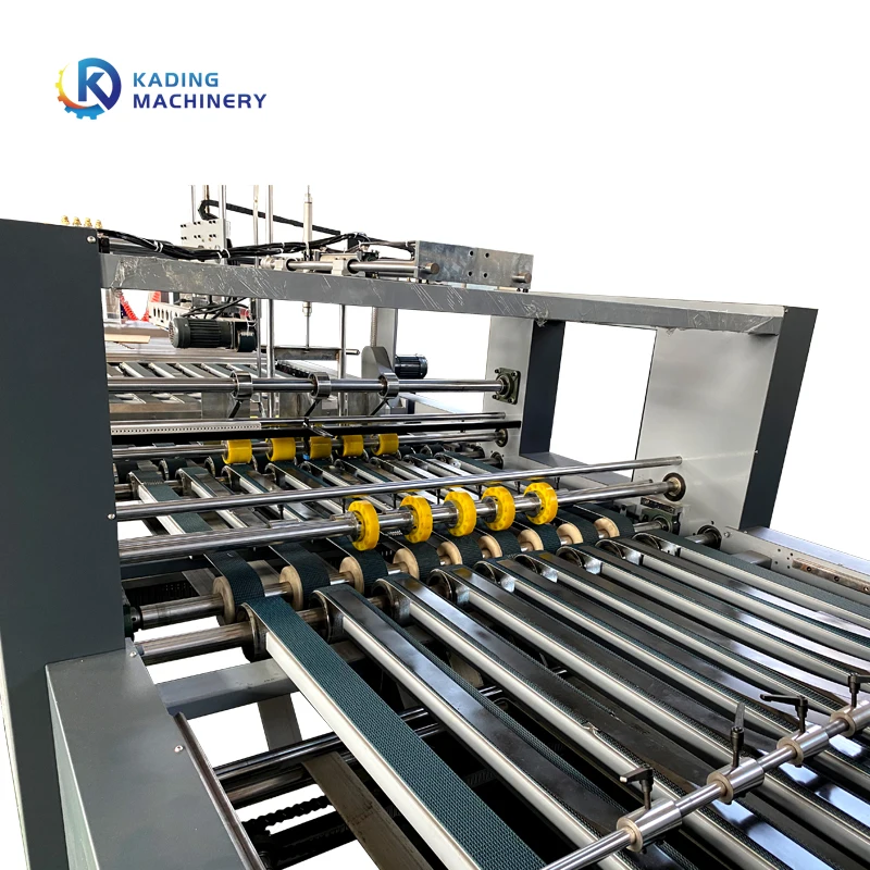 Automatic 2 3 4 Colors Carton Box Printing Slotter Die Cutter Folder Gluer Inline With PP Strapping Machine