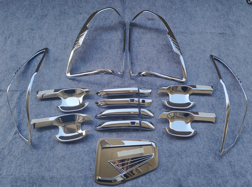 car abs accessories for  BT50 2021-2024  Pickup Truck Exterior Accessories Complete Set of ABS Cover Bumper in Chrome Color