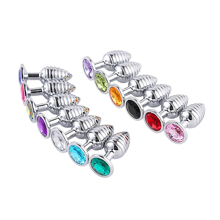 
Manufacturer Direct Wholesale Sex Toys Big Anal Threaded Screw Butt Plug 