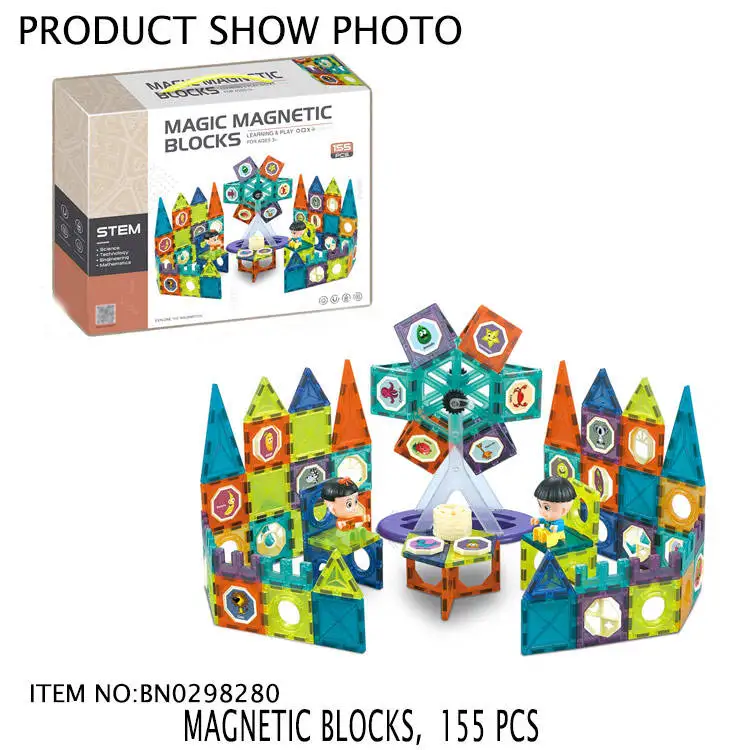 STEM Educational Magic Magnetic Blocks Toys Multi-style 3D Puzzle Magnetic Building Block Set Toys DIY Construction Assembly Toy