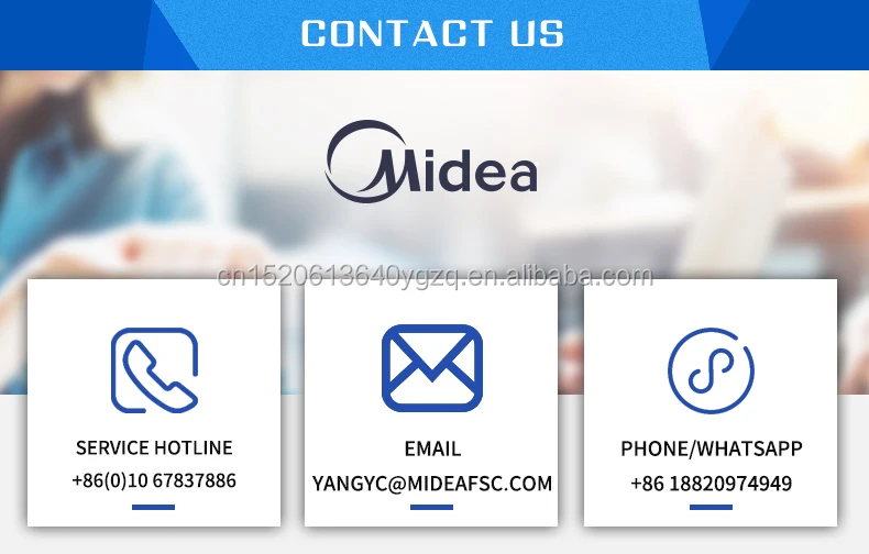 Midea Встроенная система кондиционирования воздуха Средний статический трубопровод промышленного кондиционера для