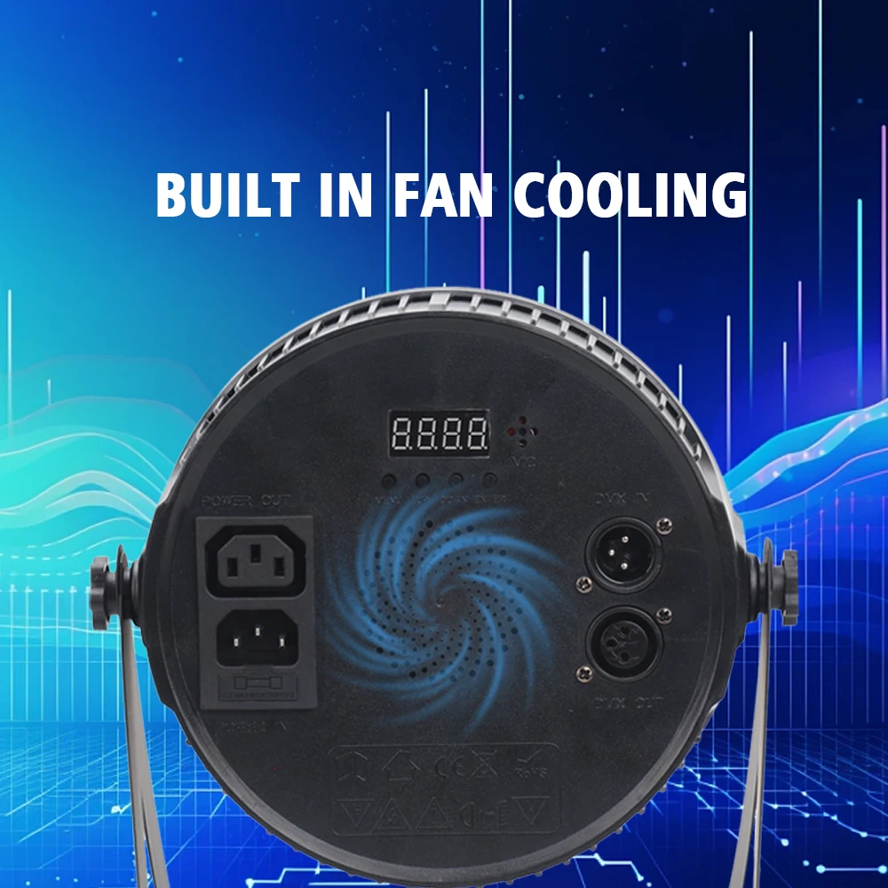 14pcs*6W RGBW LED Light Par Light DMX 512 Sound Activated For Stage Disco DJ KTV Wedding Lamp