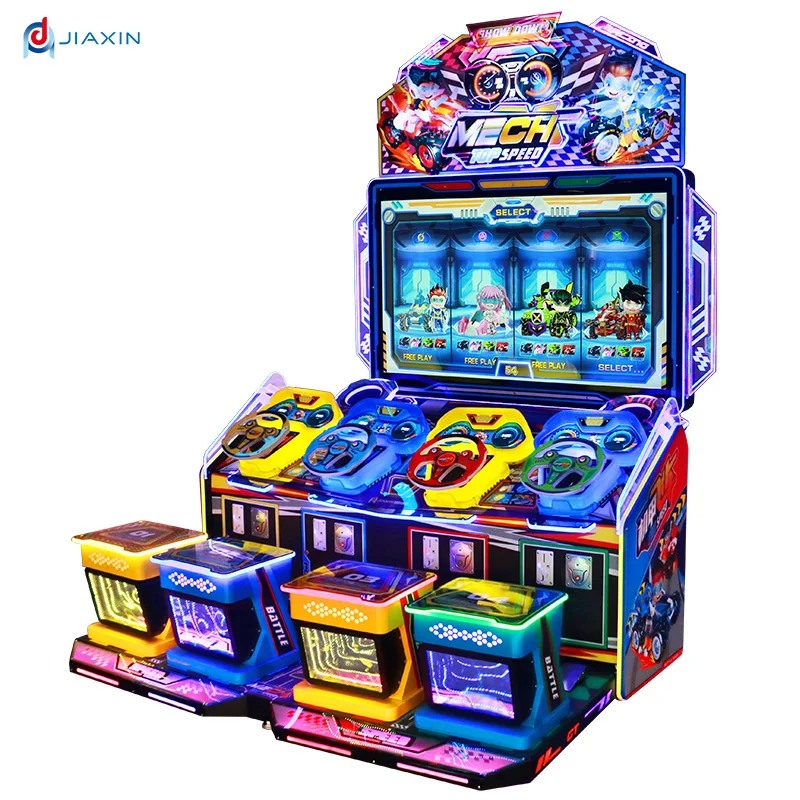 Factory direct simulator driving racing game machine coin operated 4 people dynamic speed drift game machine