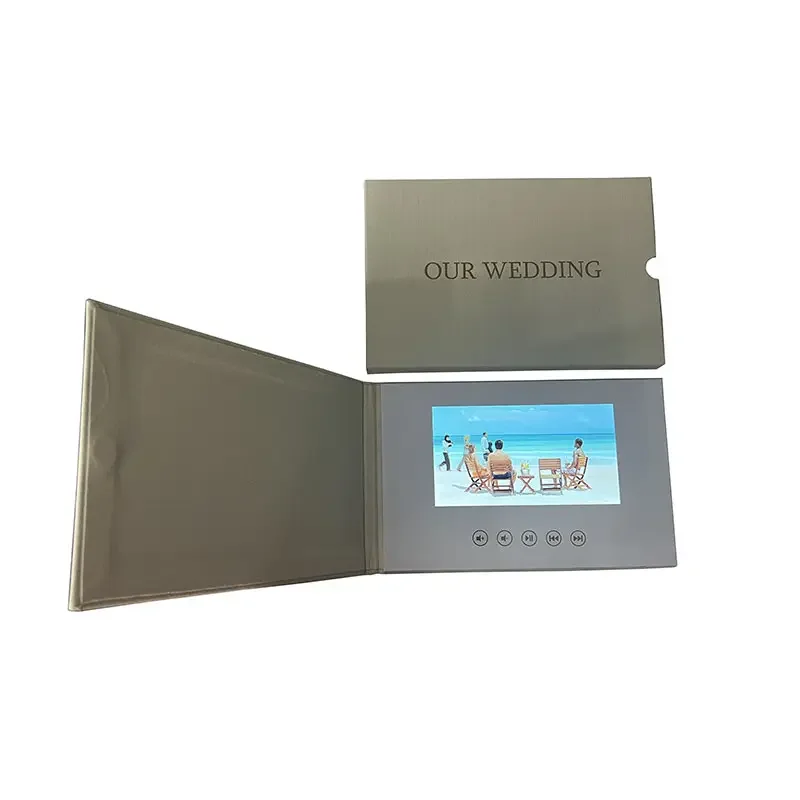 full color printing custom product 7inch screen memorial digital album