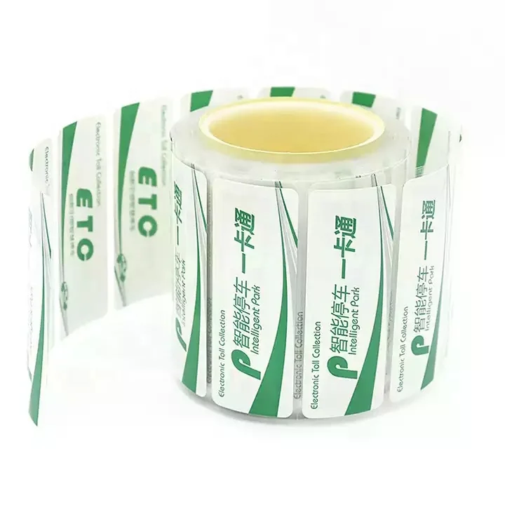 Hot Selling RFID Label Anti-fake Tamper Proof RFID Windshield Sticker UHF Vehicle Label Tag