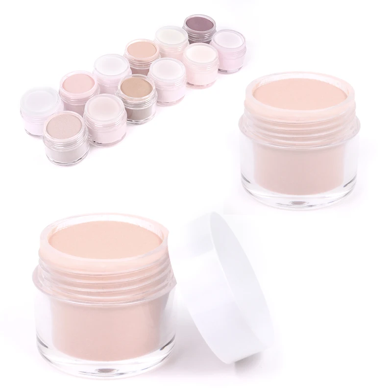 52 Colors Custom Professional Luminous Eye-Catching Polymer Powder Acrylic Powder for Acrylic Nail Extension Carving