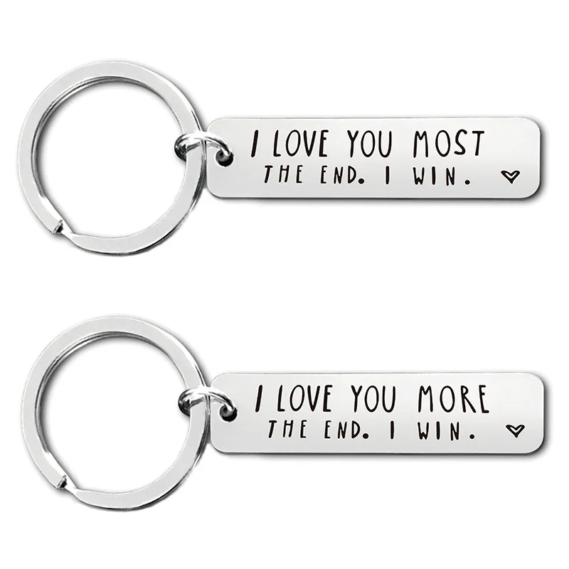 Couple Keychain I Love You Keychain for Boyfriend Girlfriend Husband Wife Keychain Gifts for Him Her