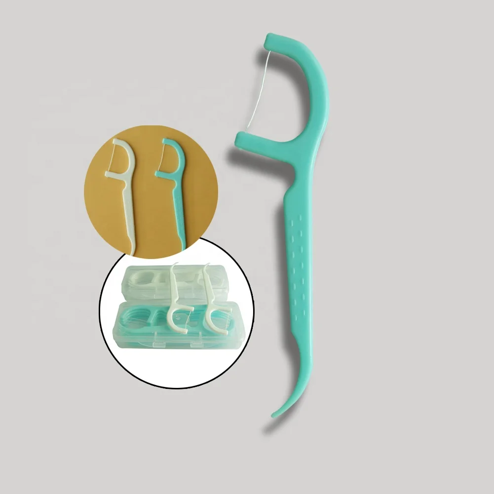 Factory Outlet Supply Bulk Pack Bamboo Floss for Oral Care and Orthodontic Floss Dental Floss Pick 50pcs