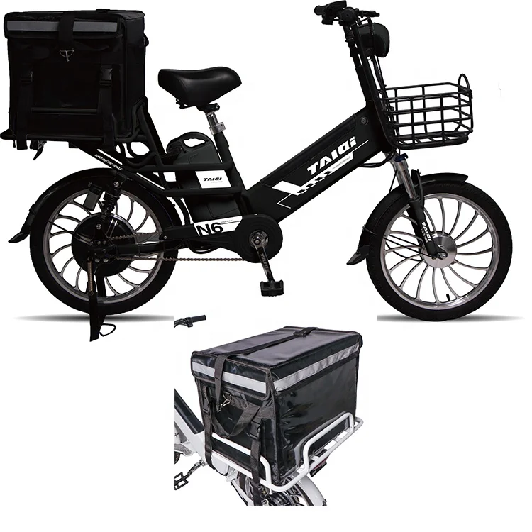 N6 двойная литиевая батарея городской зеленый Мощный Быстрый пицца электровелосипед доставка коробка для еды сумка электрический велосипед