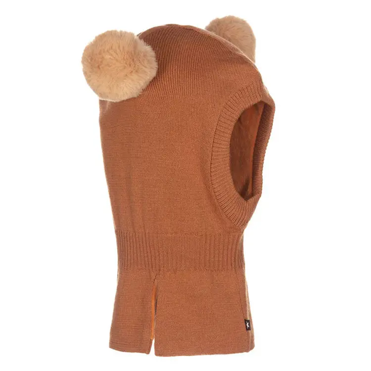 Bulk winter Outdoor Knitted hood Ski Mask ear one hole Thermal fleece balaclava