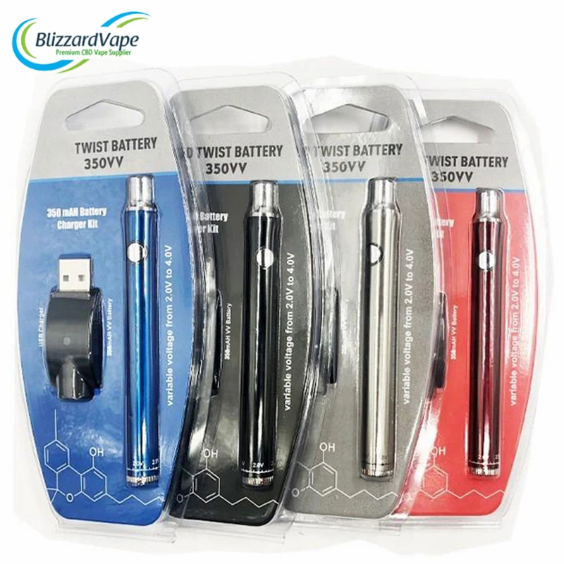 Cbd Battery Black Vape Buttonless Battery Vape Battery 510 With Twist Voltage