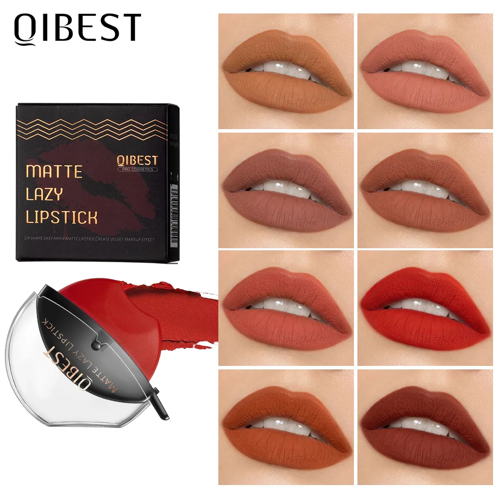 Lip-shaped Lipstick Seal Sip Into Makeup Lazy Blush Lipstick Velvet Matte Lip Fog Makeup Effect Gloss Waterproof Non-stick Cup