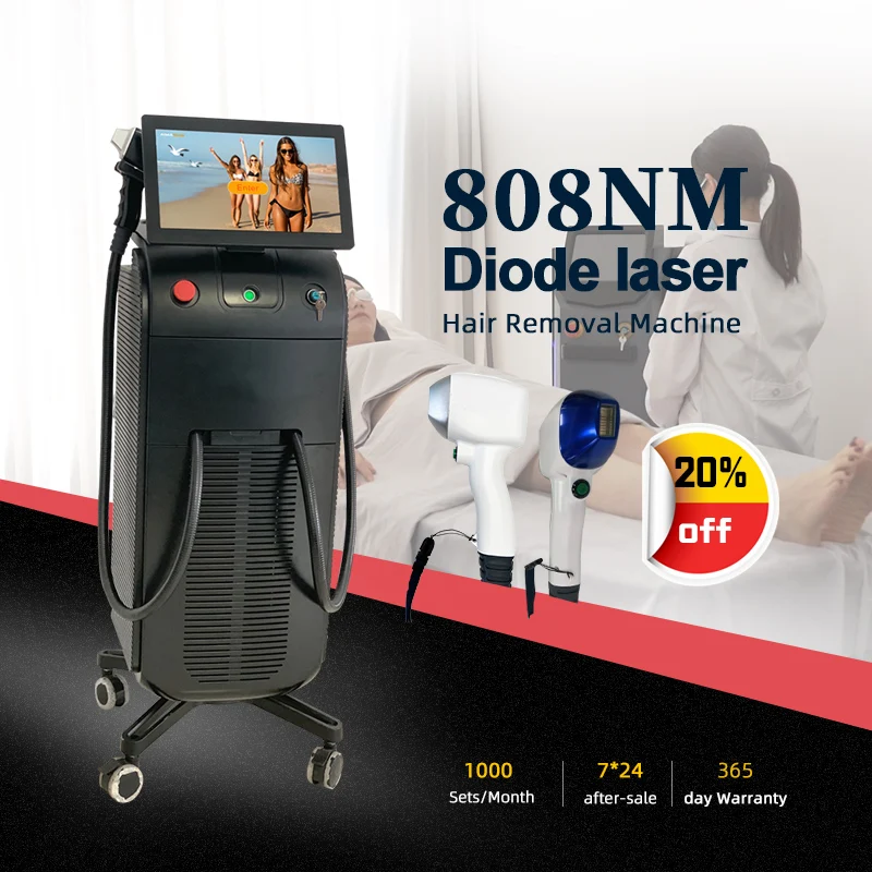 Safety Certification Diode Machine 808Nm Home Laser Epilator Hair Removal aesthetic medicine lasers factory