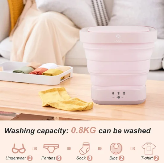 Factory direct OEM service amazon hot sale baby cloths wig wash foldable small washing machine