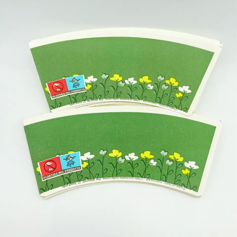 Paper Cup Supplier Wholesale Cheap Price paper cup raw materials Coated Printed Paper Cup Fan