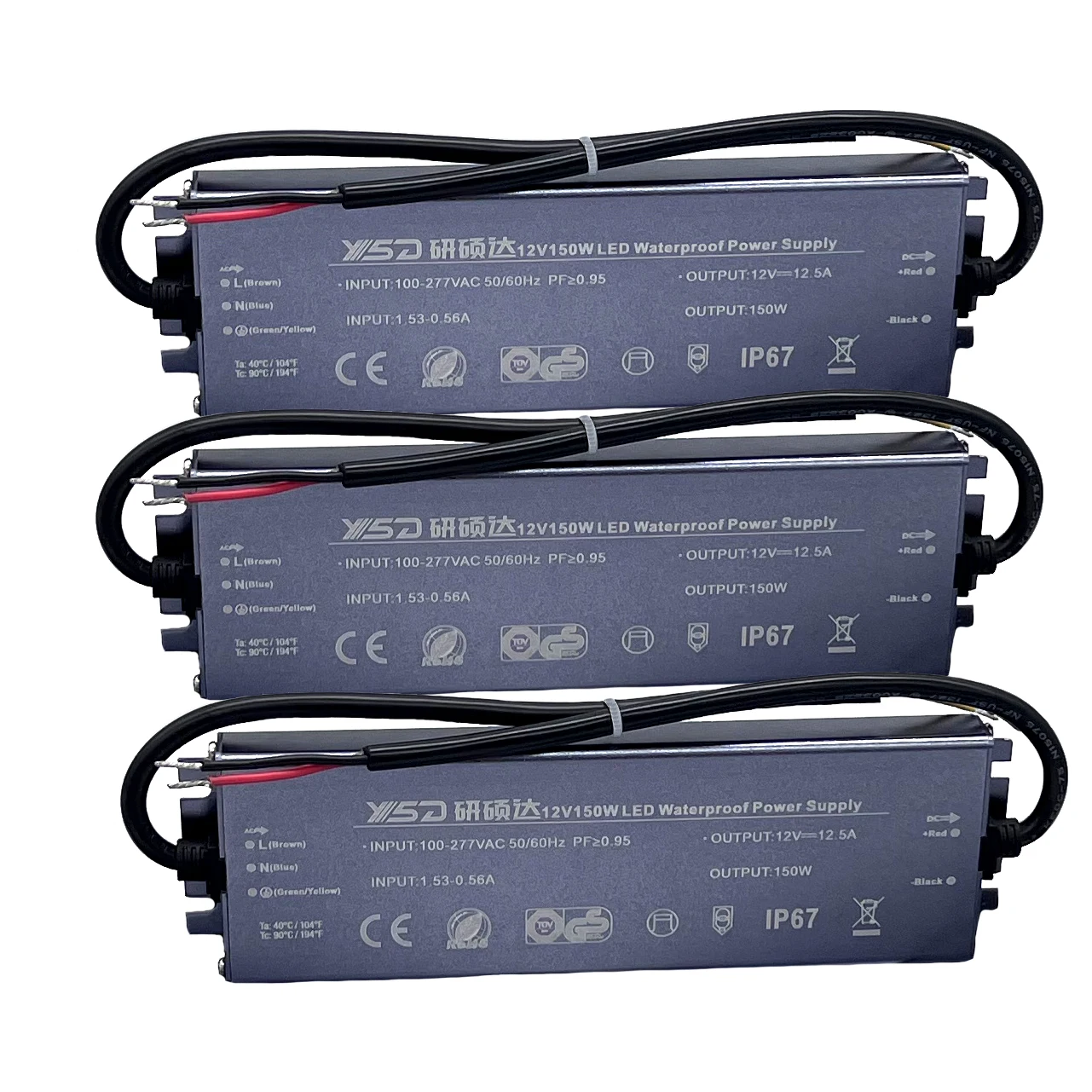 Waterproof Ip67 Dc 5v 12v 24v 60w 100w 200w 300w Outdoor Switching Smps Power Supply Waterproof Led Driver