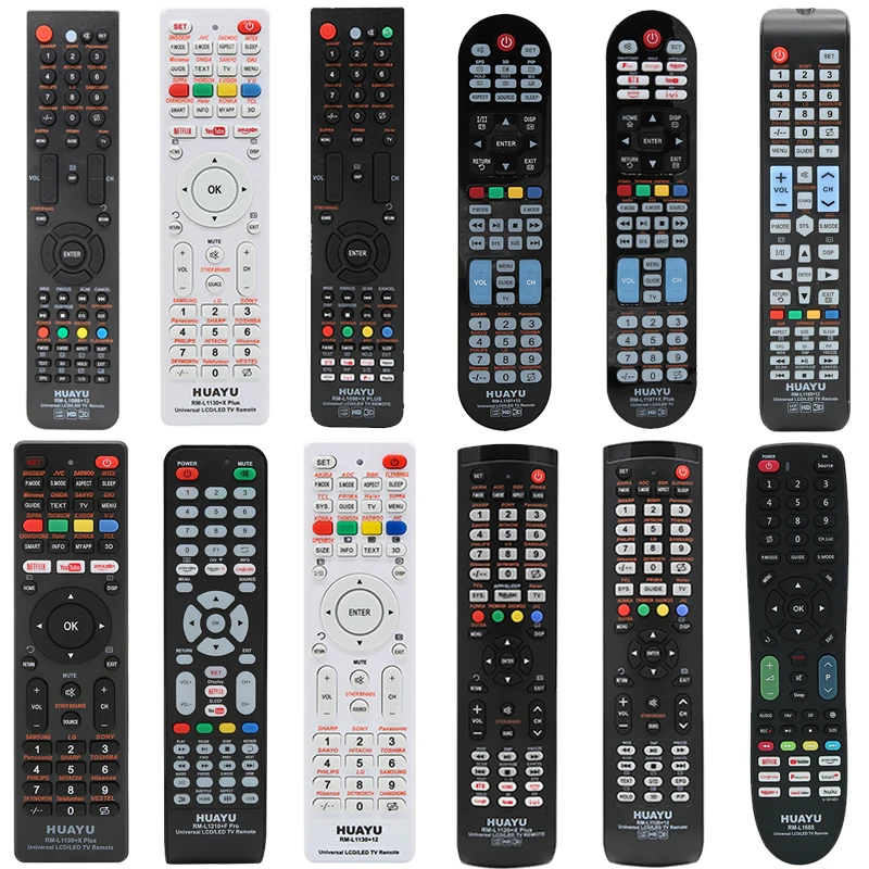 HUAYU RM-L1120+12 Universal Remote Control for All Brand LCD LED HDTV 3D Samsung Sony LG Sharp TCL Smart  TV Remote