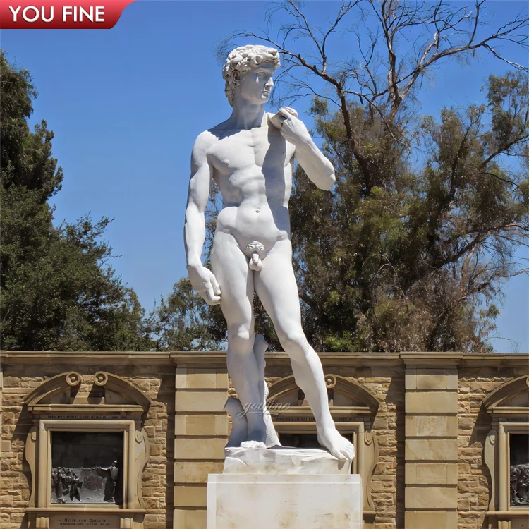 Garden White Marble Statue Caesar Sculpture for Outdoor Decor