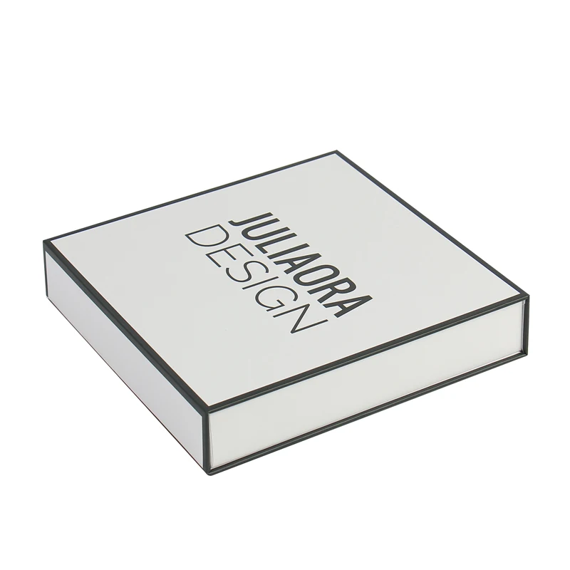 Оптовая продажа, роскошная белая упаковочная коробка для ювелирных изделий с логотипом на заказ
