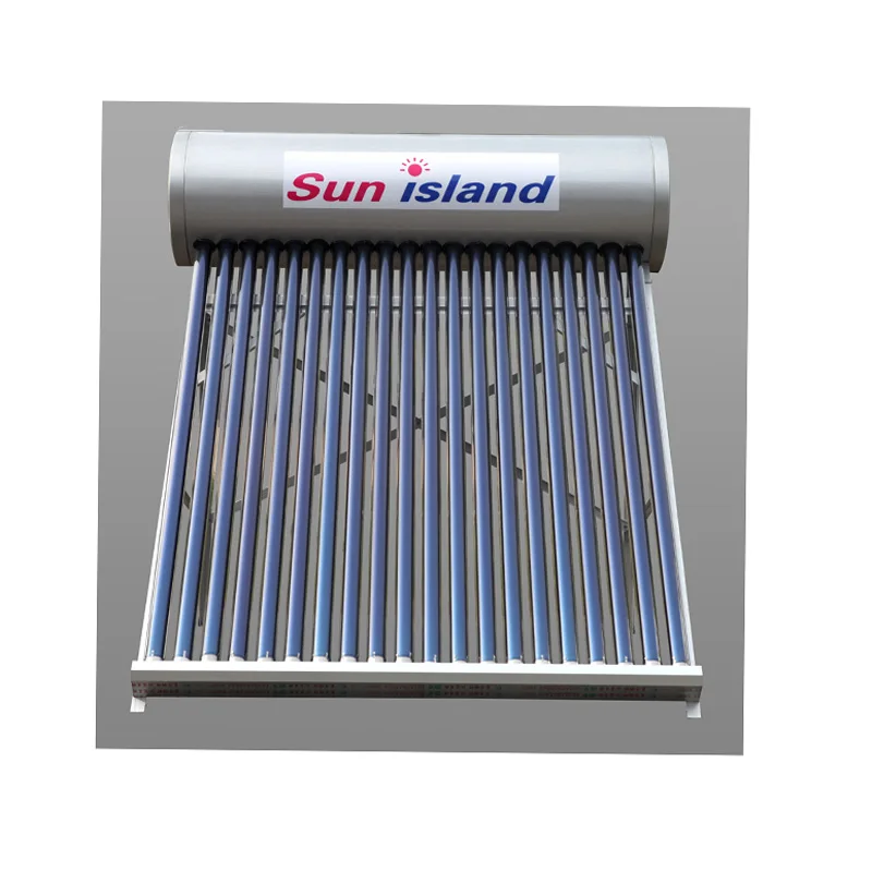 Factory Rooftop Low Pressure Vacuum Tube Stainless Steel Sun Power Solar Water Heater