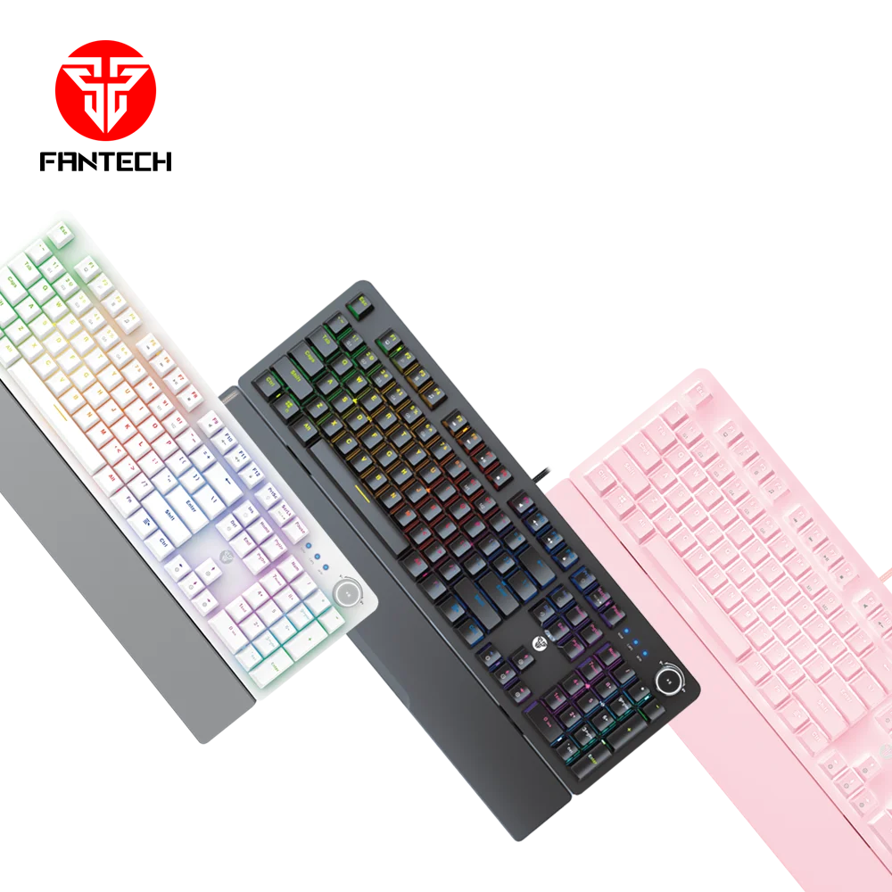 FANTECH MK853 MAXPOWER Customize Anti-Ghosting Technology Customizable RGB Gaming Mechanical Keyboard