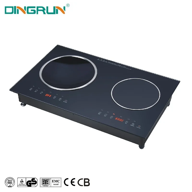 Home Appliances 2 Burner Induction Cooker 2500W Infrared Cooker Induction Top With Cb And Ce Certification