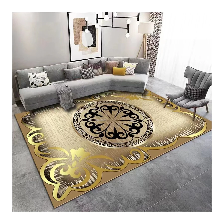 elegant golden deer factory direct vente en gros tapis de salon