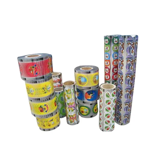 custom printed laminated aluminum foil condom packaging film roll
