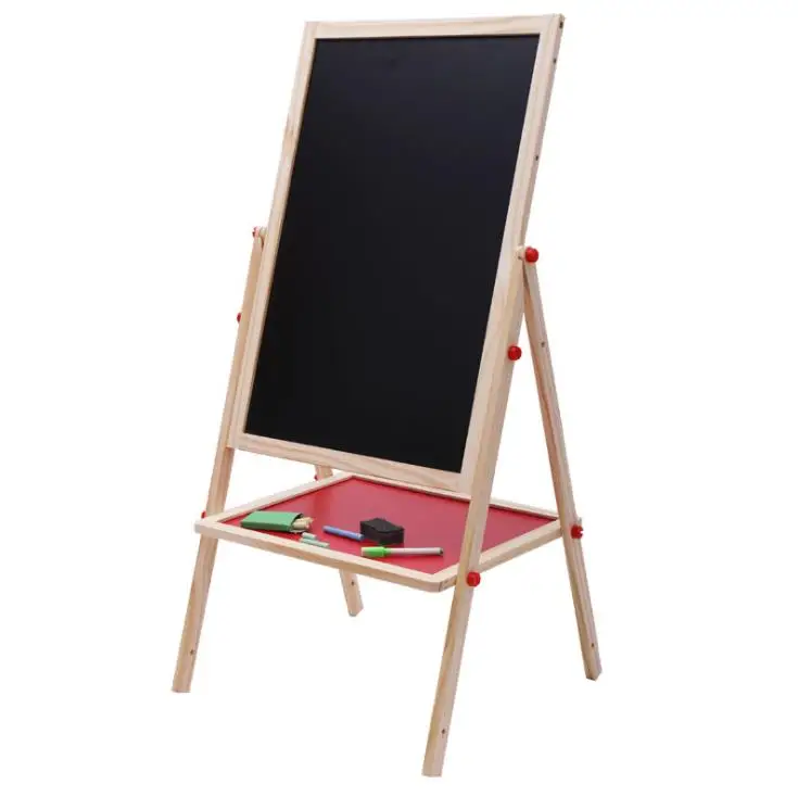 Adjustable Chalk Drawing Blackboard Standing Art Easel Dry-Erase Board