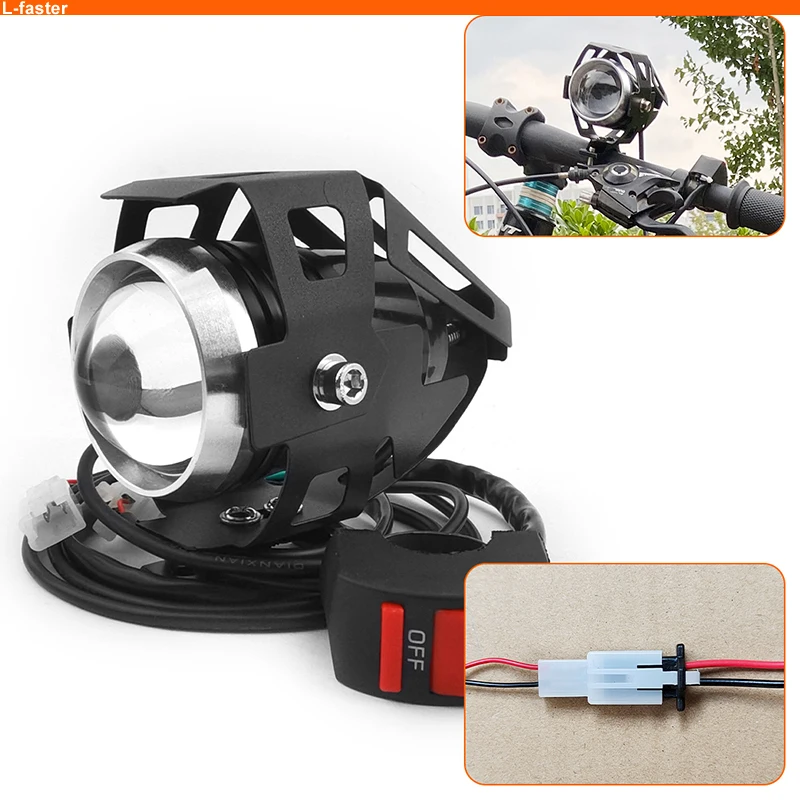 24V 250W Brushed Motor Controller With Key Switch Throttle Aluminium Brake Lever Lens Light for Electric Bicycle Bike Engine