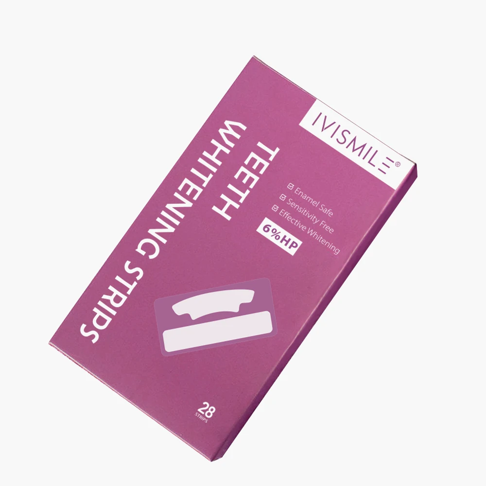 Professional Wholesale Manufacturer IVISMILE Home Use Charcoal PAP Teeth Whitening Strips