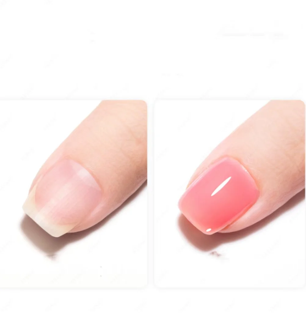 Wholesale Rubber Jelly Gel Kit  Base and Top Gel Nail Vitamin  Fast Dry  Professional Pink Natural Cover Uv Led Hard gel